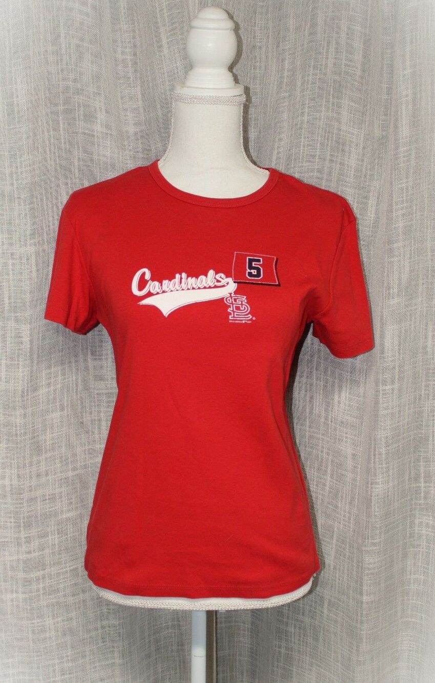 St. Louis Cardinals Pujols #5 womens tshirt SZ XL